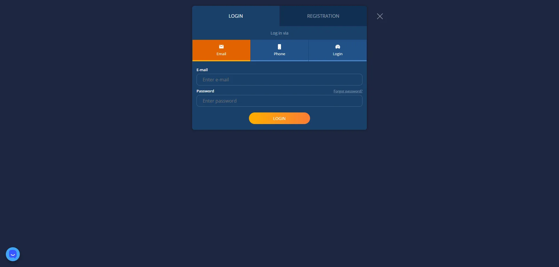Inicio de sesión en Nano Casino desde móvil y escritorio