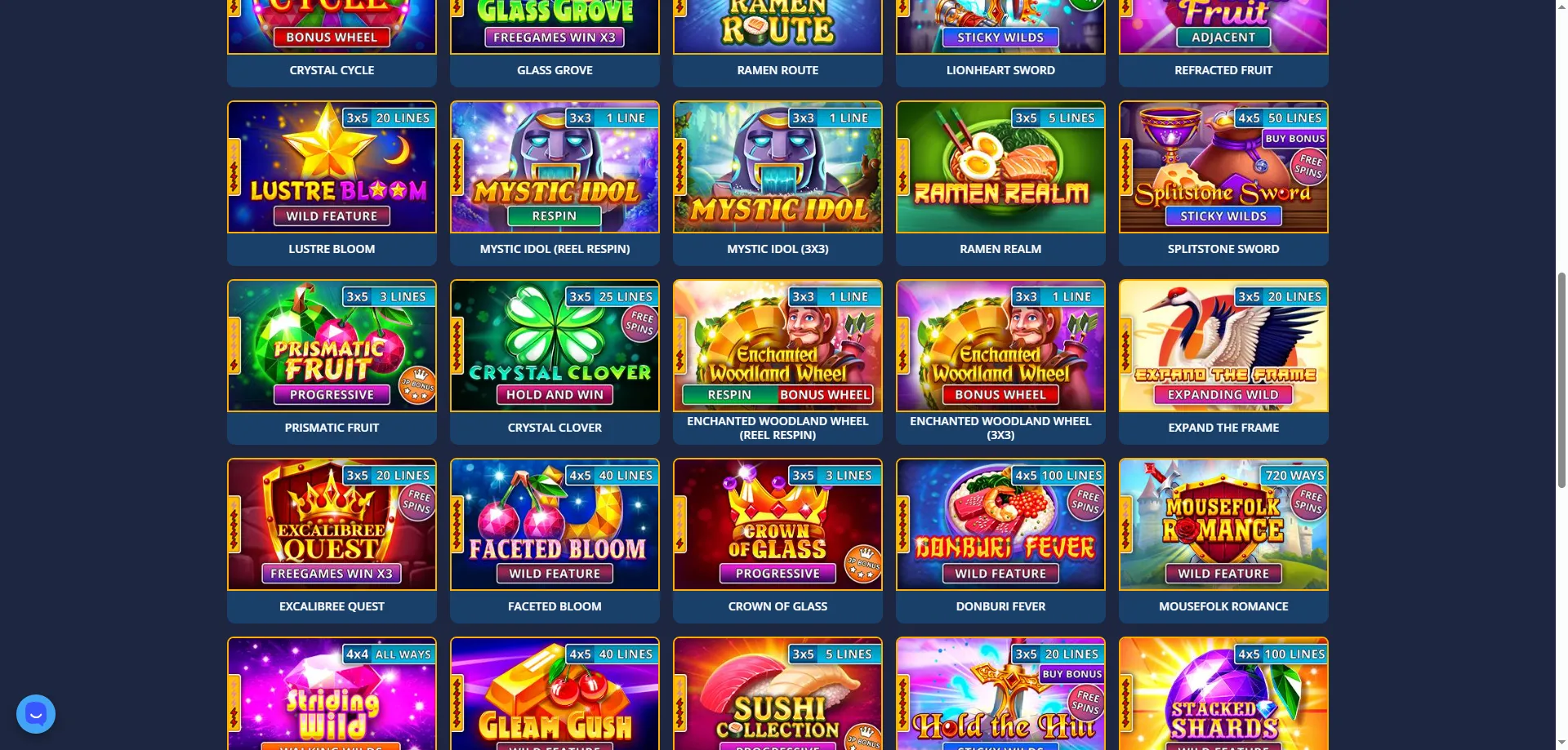 Tragamonedas y juegos en vivo en Nano Casino Chile