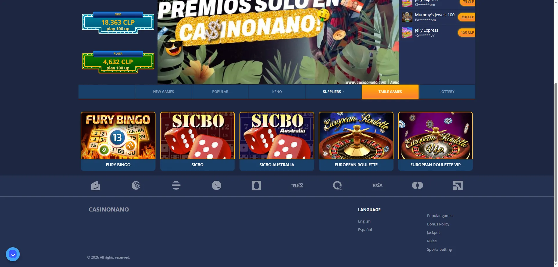 Casino en vivo con dealers reales en Nano Casino Chile